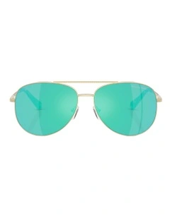 Perledo Metal Polarised Sunglasses in Gold