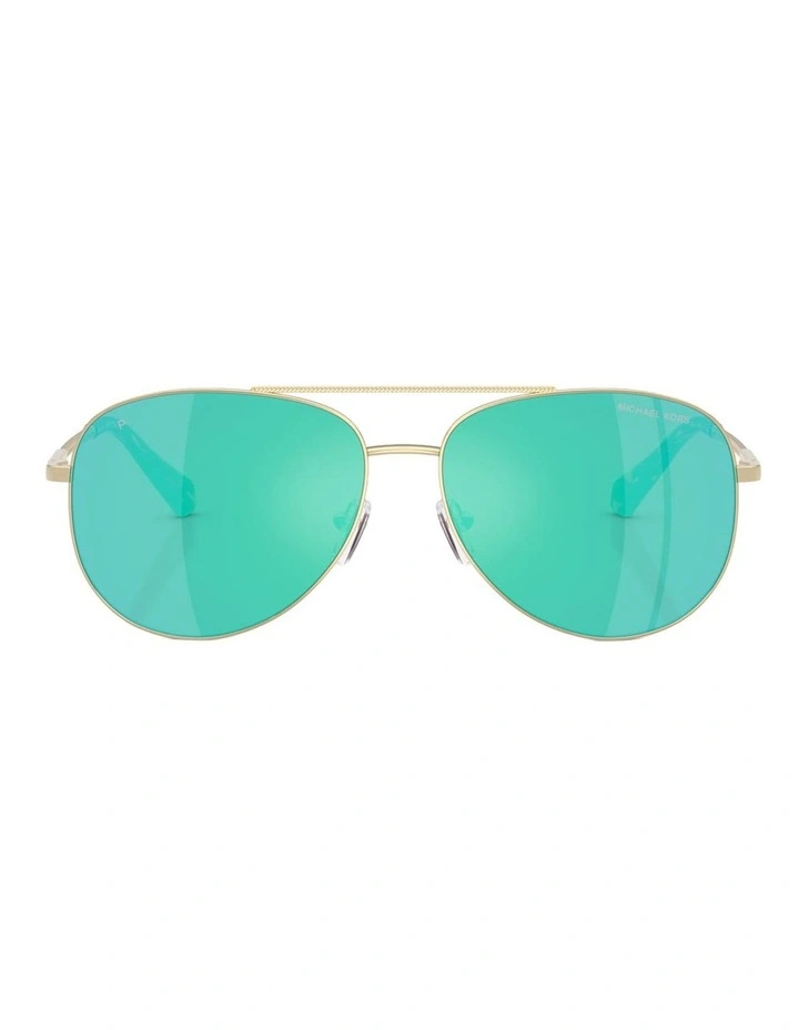 Perledo Metal Polarised Sunglasses in Gold image 1