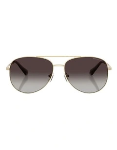 Perledo Metal Sunglasses in Gold