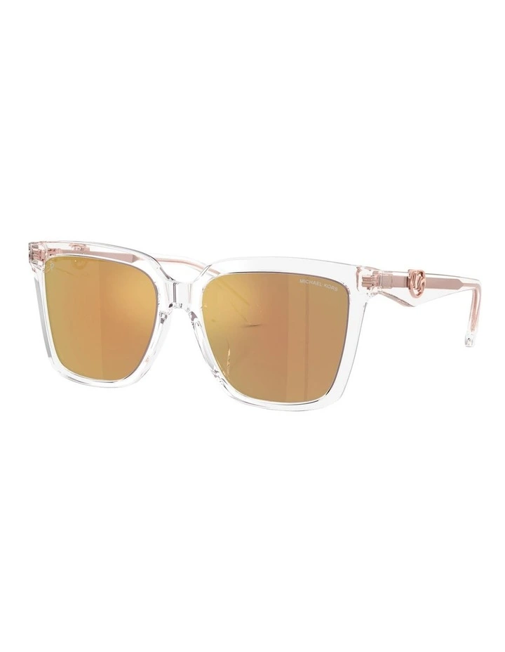 Menaggio Acetate Polarised Sunglasses in Transparent image 1