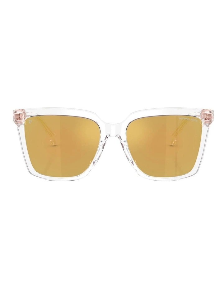 Menaggio Acetate Polarised Sunglasses in Transparent image 2
