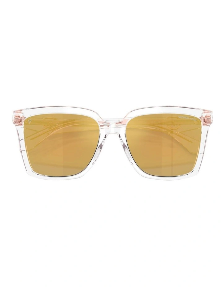 Menaggio Acetate Polarised Sunglasses in Transparent image 4