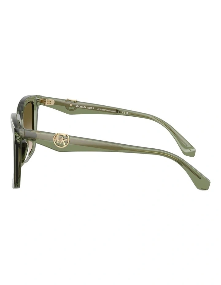 Menaggio Acetate Sunglasses in Green image 3