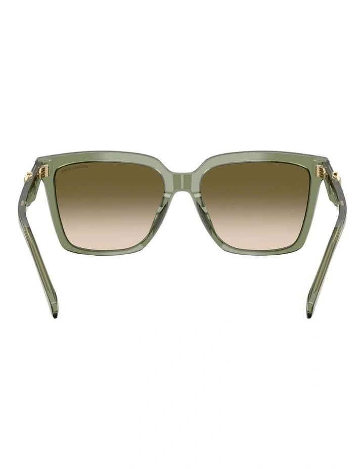 Menaggio Acetate Sunglasses in Green image 4
