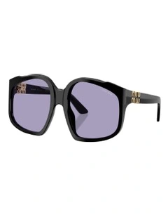 Acetate Sunglasses in Black