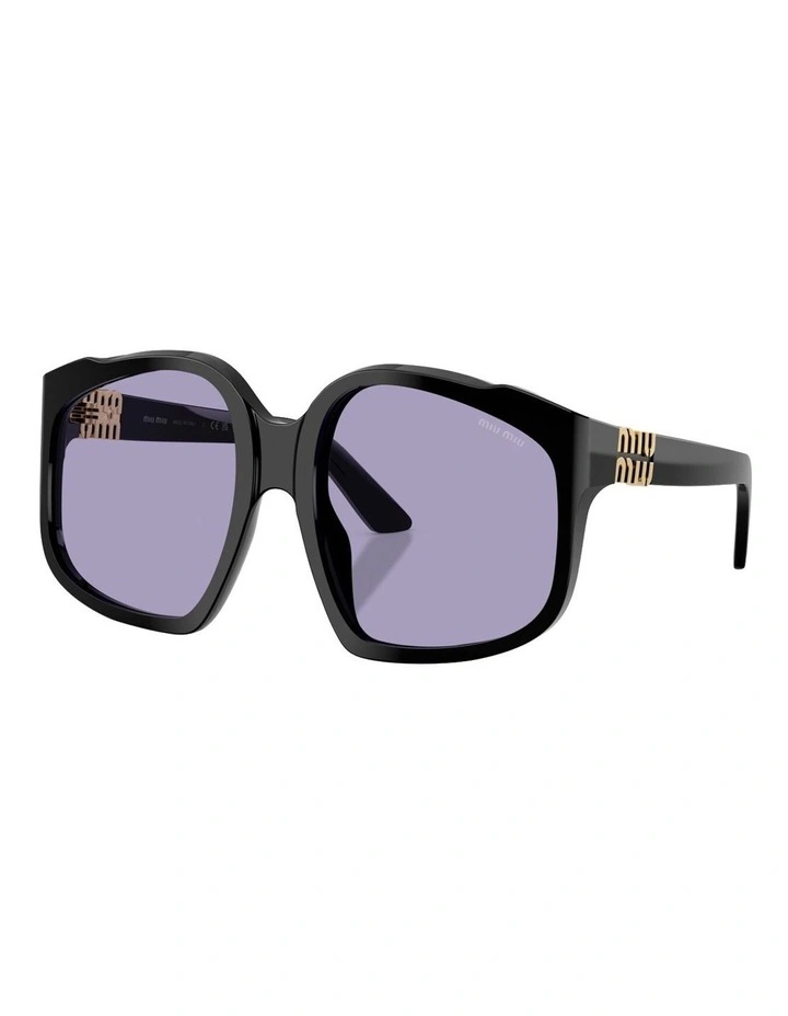 Acetate Sunglasses in Black image 1