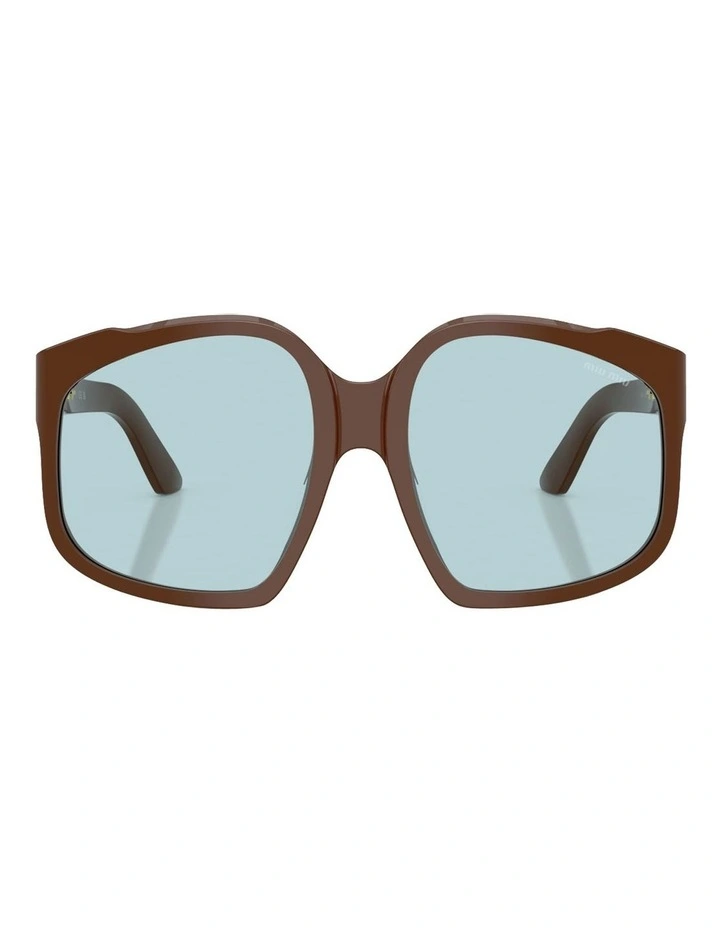 Acetate Sunglasses MU A07S in Brown image 2