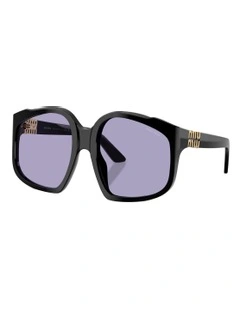 Acetate Sunglasses in Black