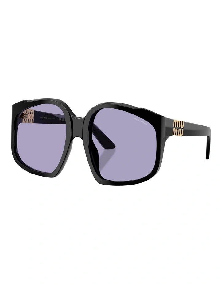 Acetate Sunglasses in Black image 1