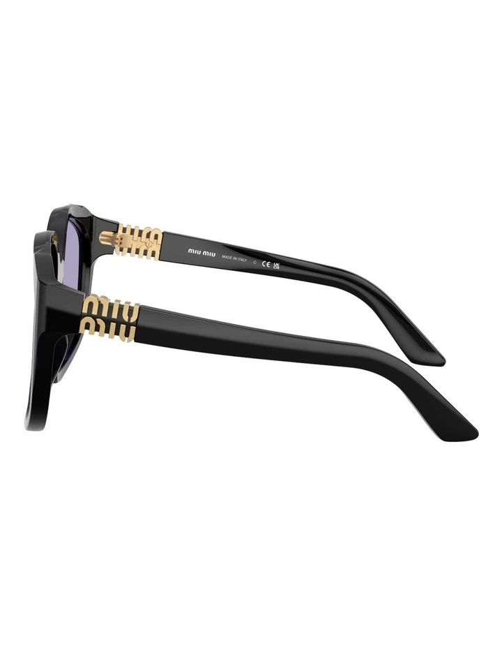 Acetate Sunglasses in Black image 3