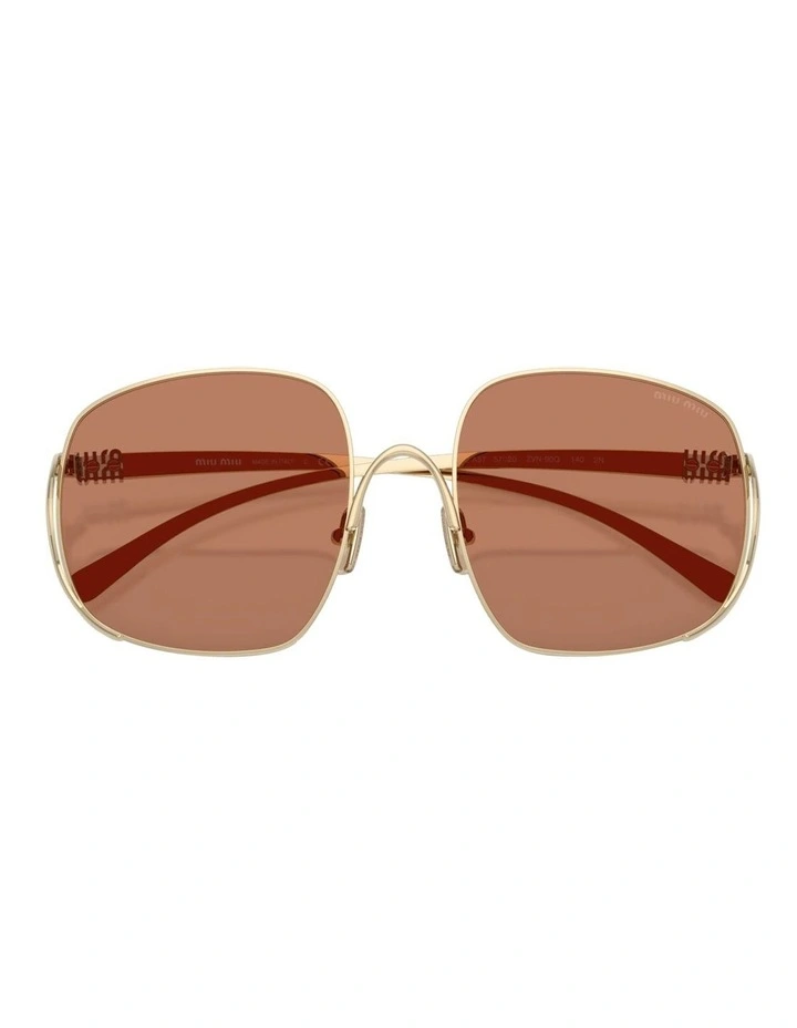 Metal Sunglasses in Gold image 4