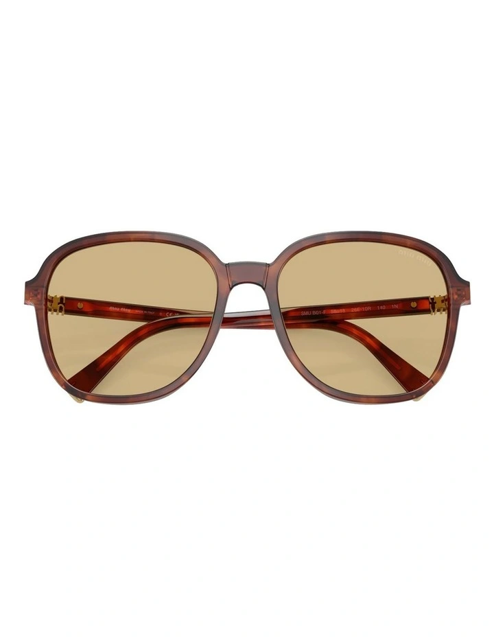 Acetate Sunglasses in Brown image 4