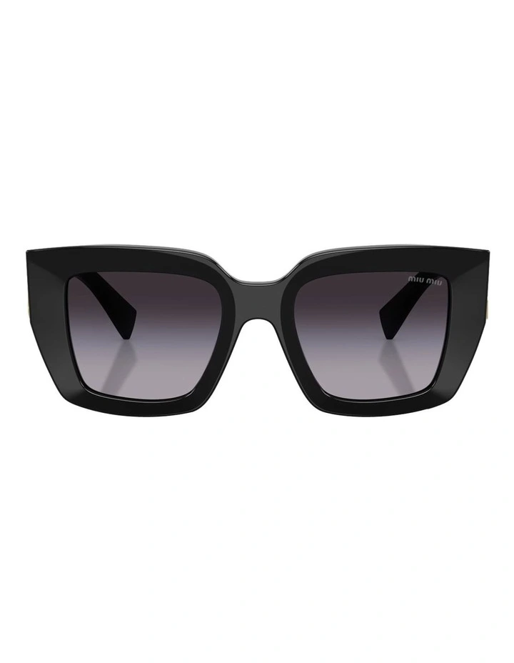 Miu Miu Acetate Sunglasses in Black image 2