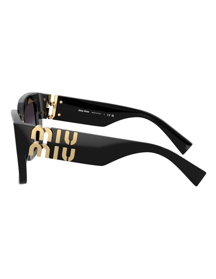 Acetate Sunglasses in Black image 2