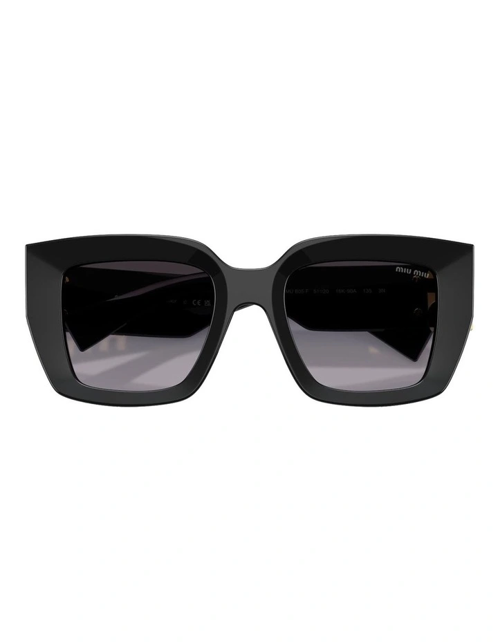 Acetate Sunglasses in Black image 3
