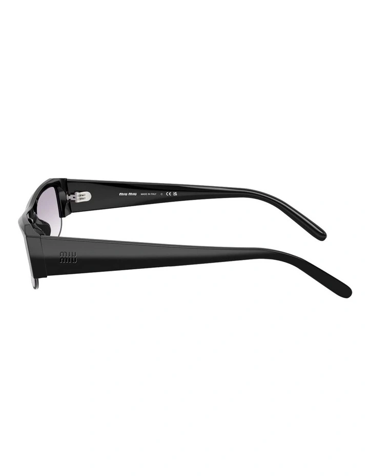 Acetate Sunglasses in Black image 2