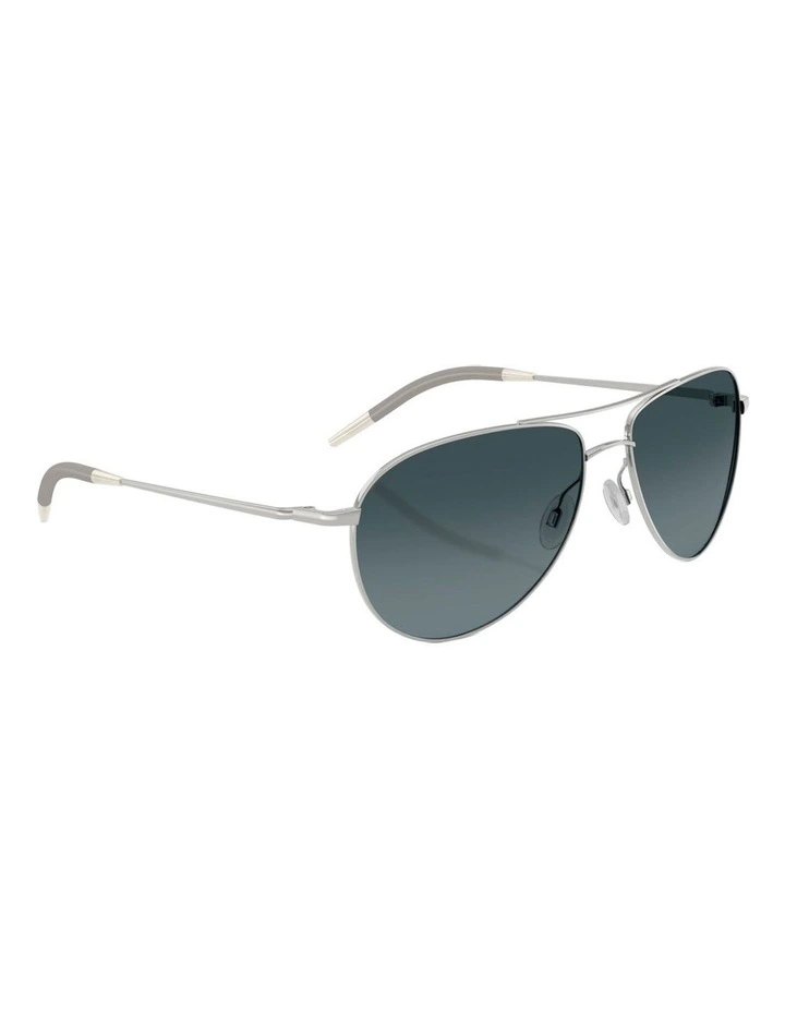 Benedict Metal Polarised Sunglasses in Silver image 6
