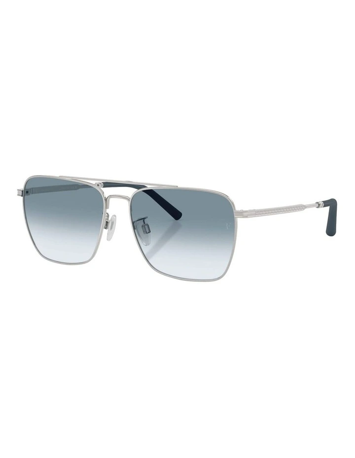 R-15 Metal Sunglasses in Silver image 1