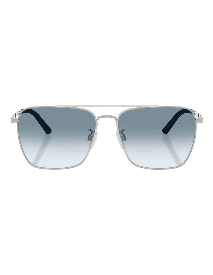R-15 Metal Sunglasses in Silver image 2
