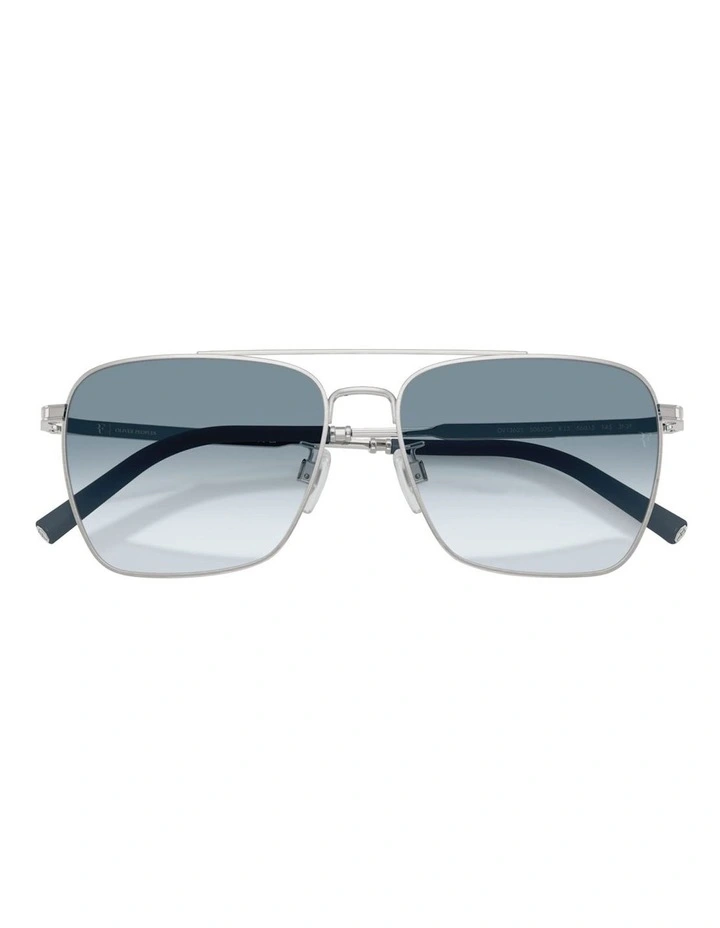 R-15 Metal Sunglasses in Silver image 5