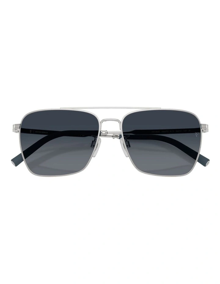 R-15 Metal Sunglasses in Silver image 7