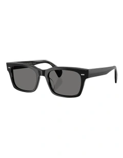 Ryce Sun Acetate Polarised Sunglasses in Black