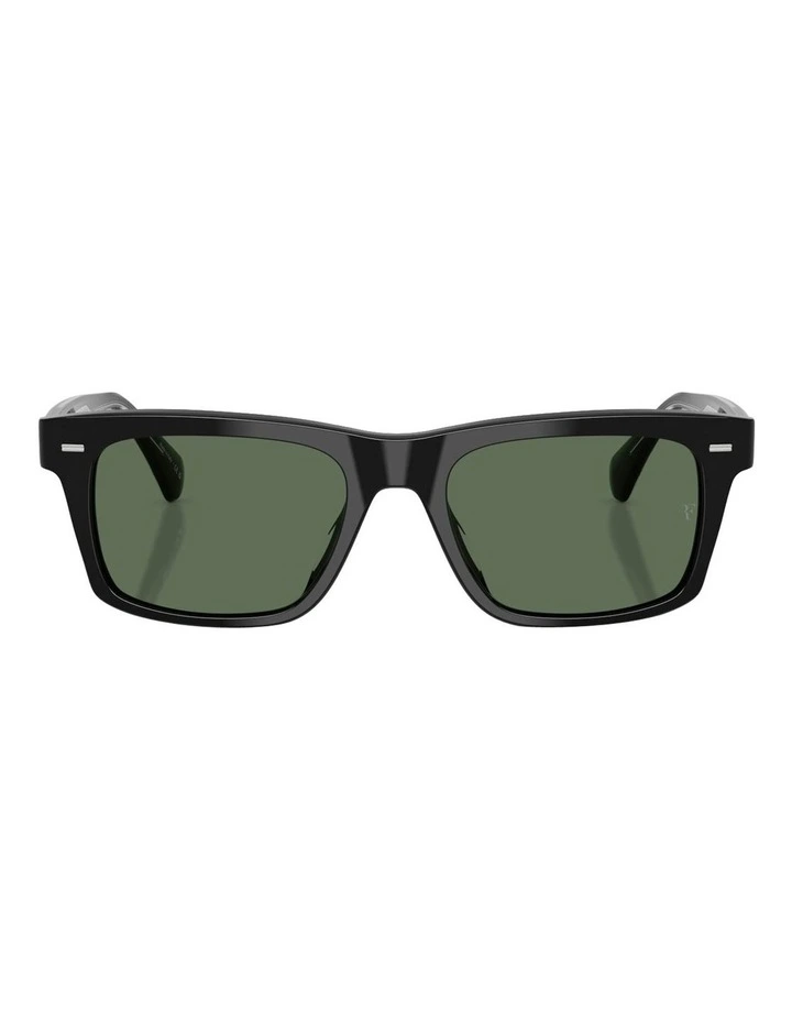R-16 Acetate Polarized Sunglasses in Black image 2