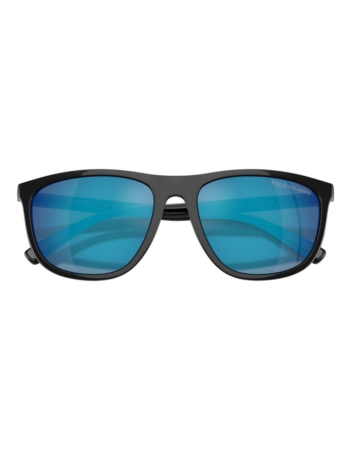 Injected Polarized Sunglasses in Black image 5