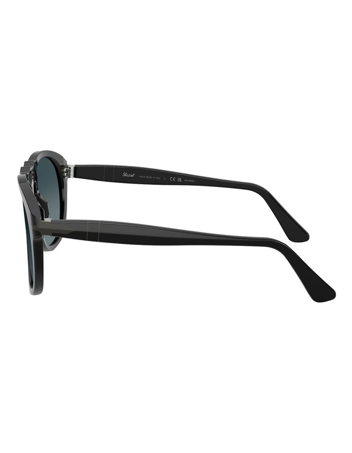 Acetate Polarised PO0649NE Sunglasses in Black image 3