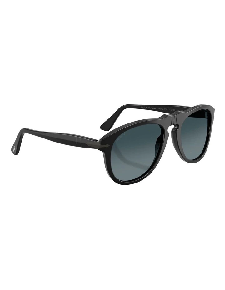 Acetate Polarised PO0649NE Sunglasses in Black image 5
