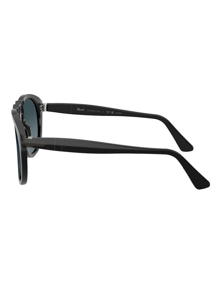 Acetate Polarised PO0649NE Sunglasses in Black image 3