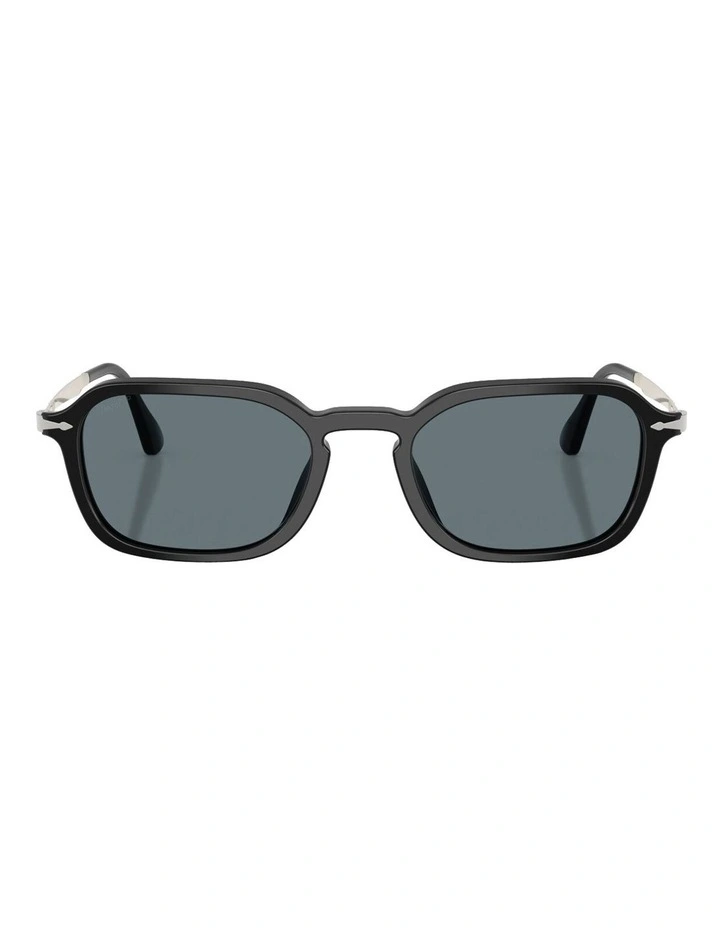 Acetate Polarised Sunglasses in Black image 1