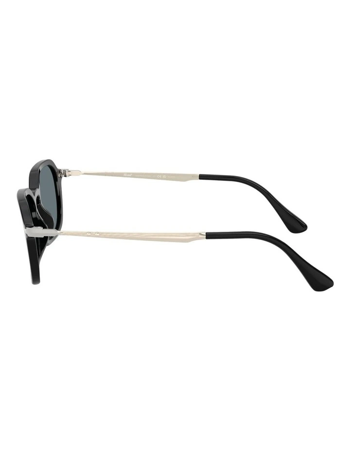 Acetate Polarised Sunglasses in Black image 2