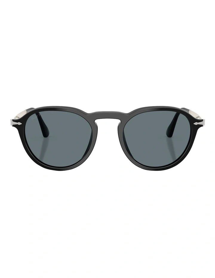 Acetate Polarised Sunglasses in Black image 1