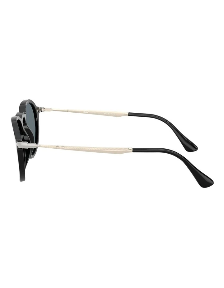Acetate Polarised Sunglasses in Black image 2