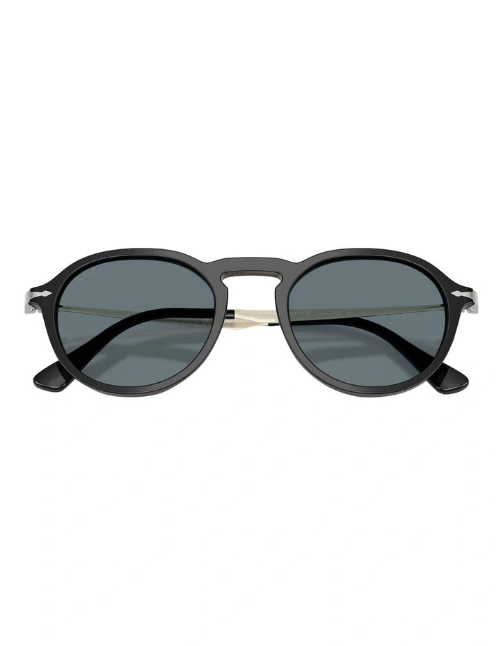 Acetate Polarised Sunglasses in Black image 3