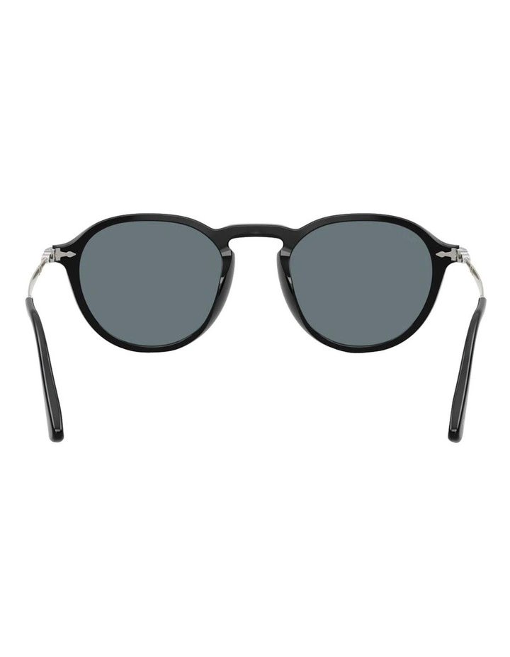 Acetate Polarised Sunglasses in Black image 2
