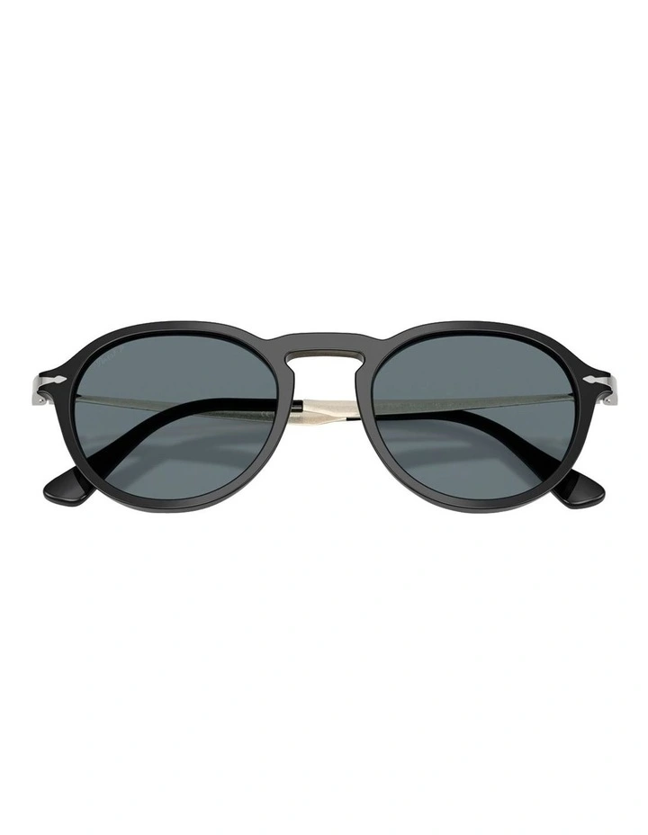Acetate Polarised Sunglasses in Black image 3