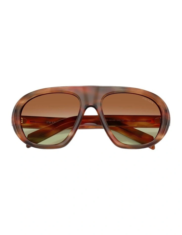 Acetate Sunglasses in Brown image 4