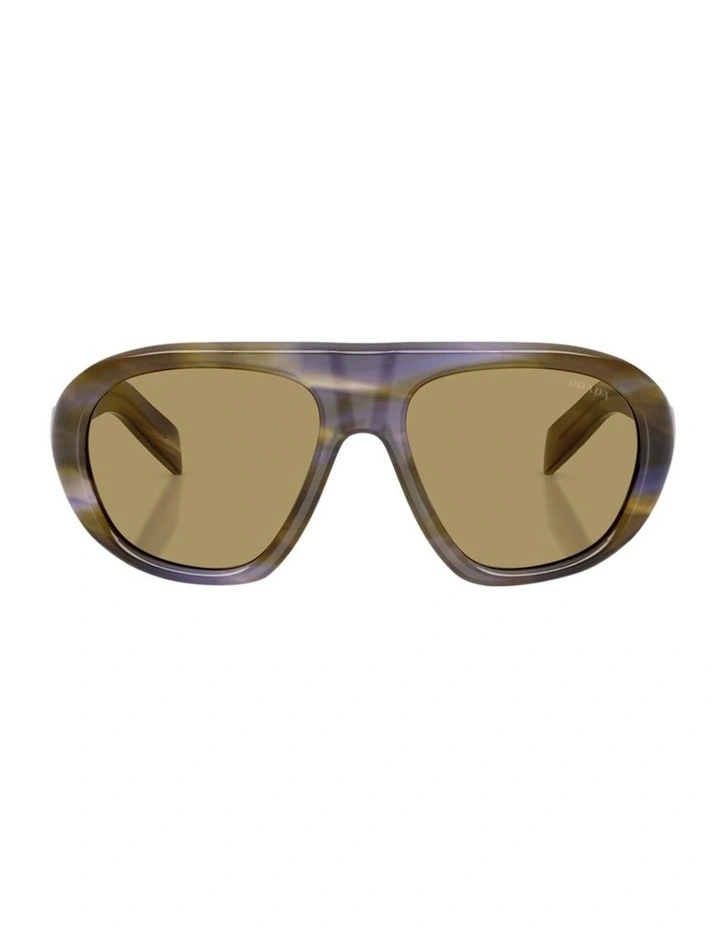 Acetate Sunglasses in Brown image 2