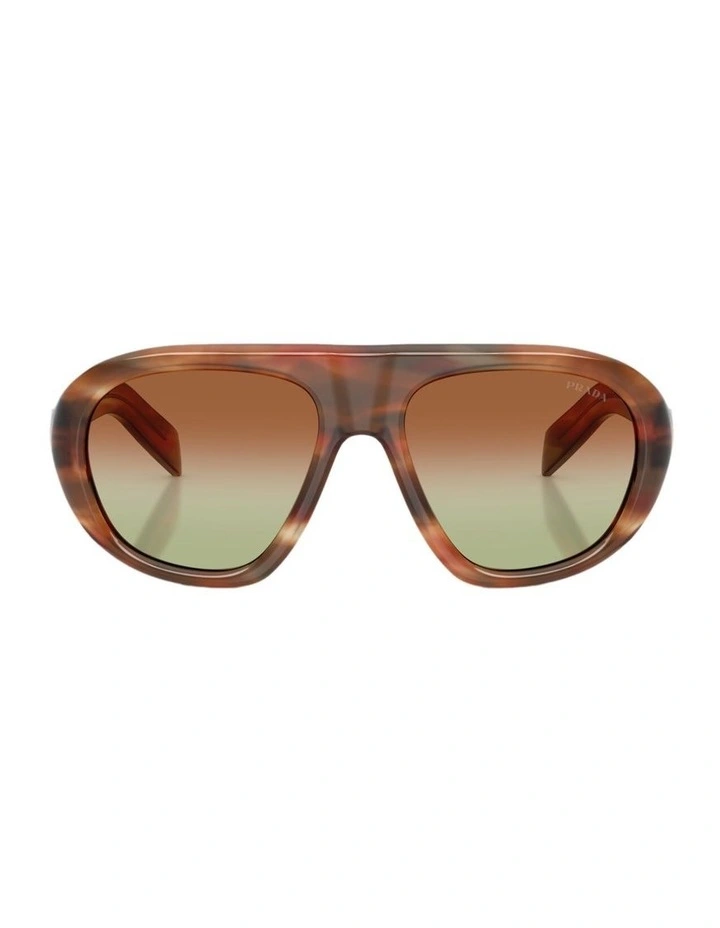 Acetate Sunglasses in Brown image 2