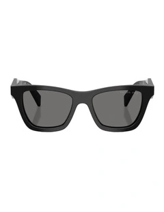 Acetate Polarised Sunglasses in Black