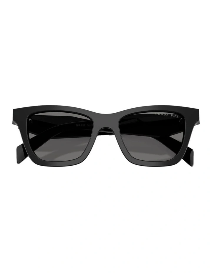Acetate Polarised Sunglasses in Black image 3