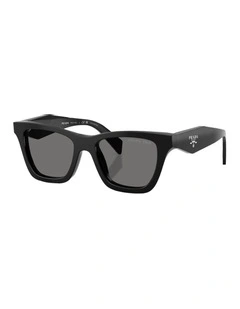 Acetate Polarised Sunglasses in Black
