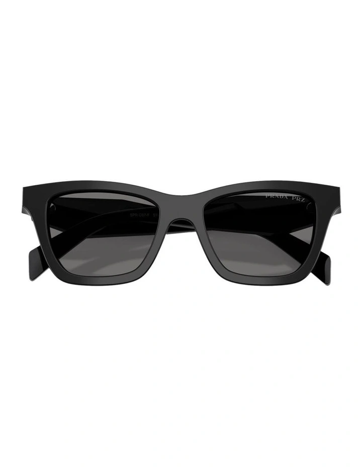 Acetate Polarised Sunglasses in Black image 4