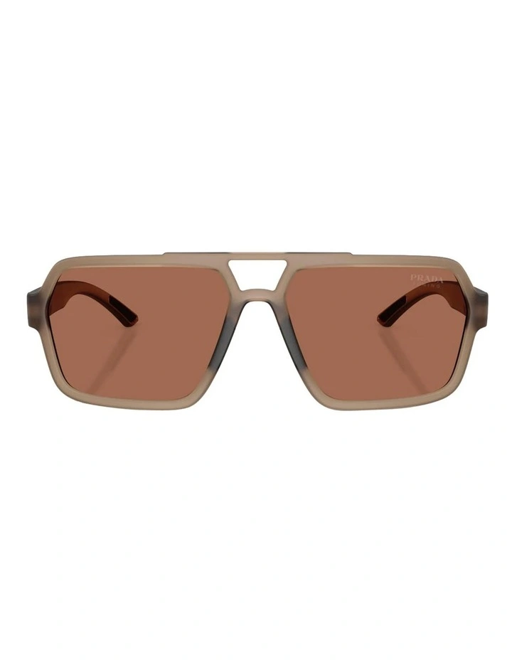 Injected Sunglasses in Brown image 2