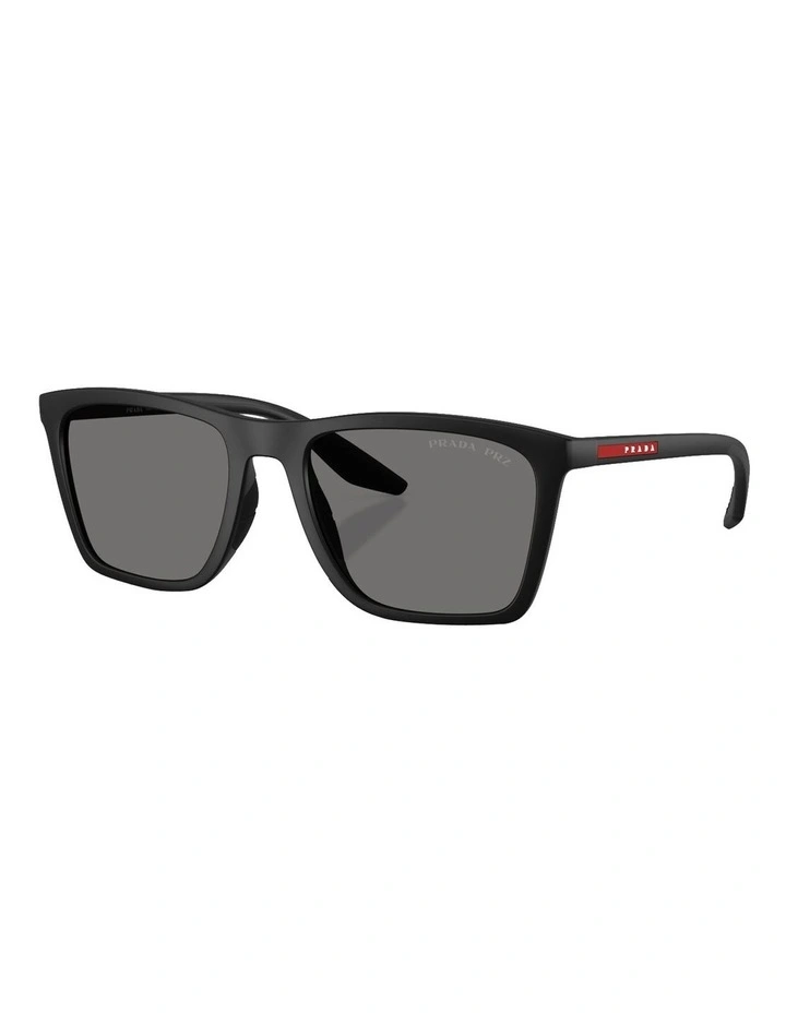 Injected Polarised Sunglasses in Black image 1