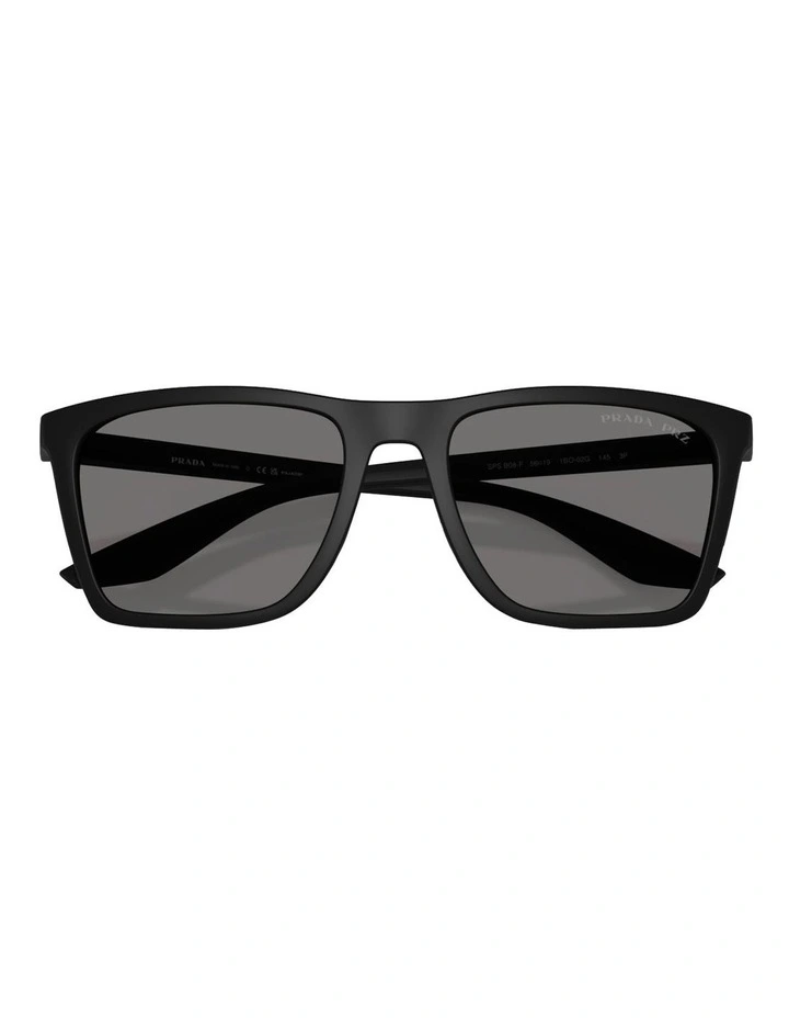 Injected Polarised Sunglasses in Black image 5