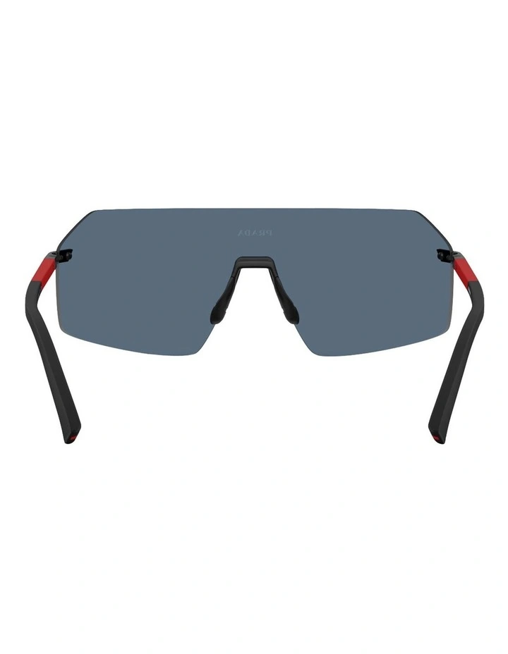 Metal Sunglasses in Black image 4