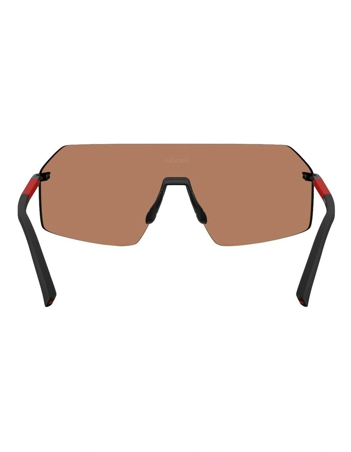 Metal Sunglasses in Black image 4